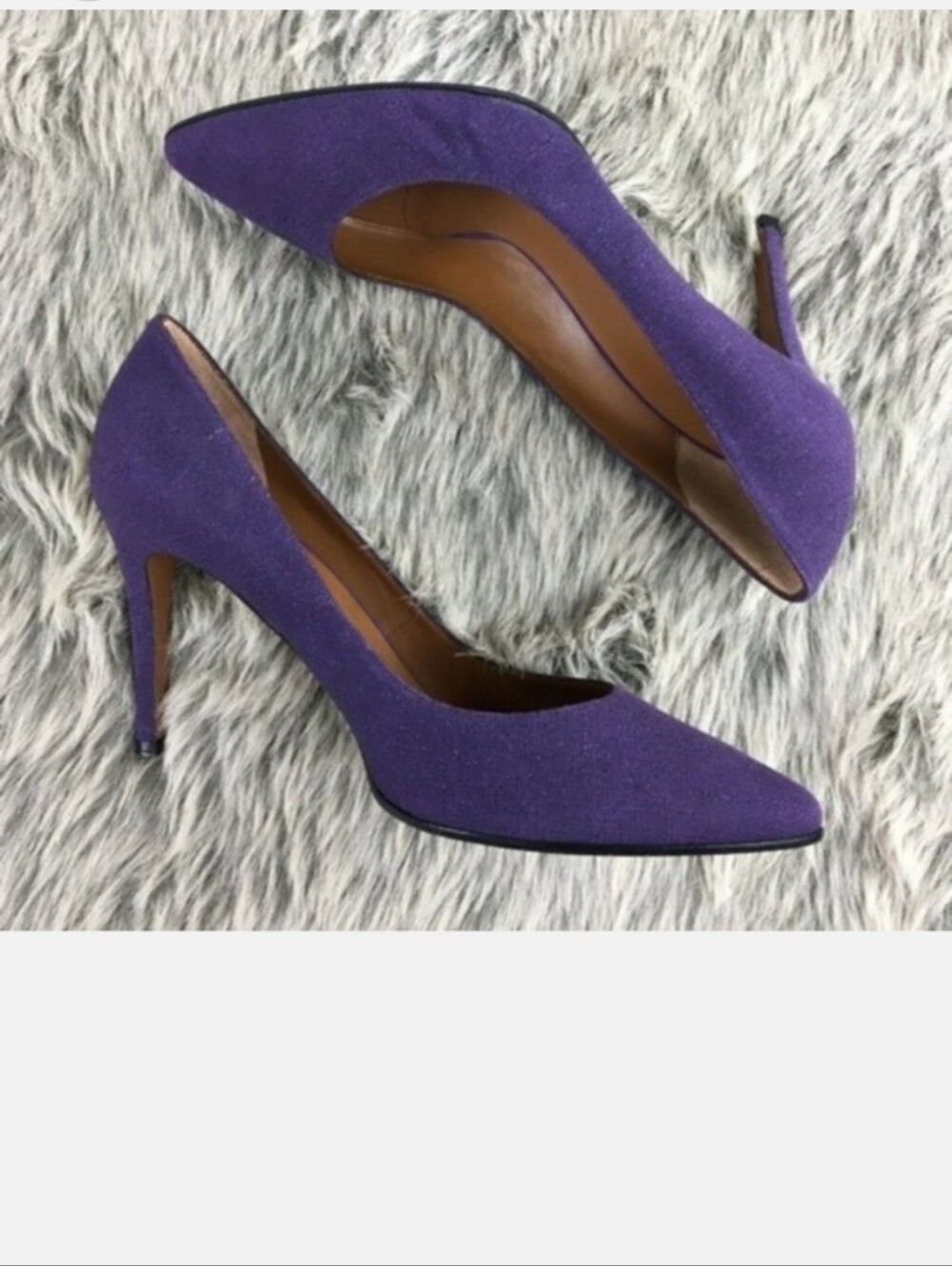 Aquatalia Purple Pointed-Toe High Heel Pumps - Picture 13 of 14
